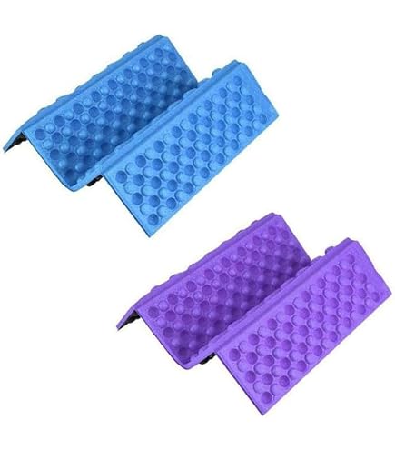 2 Tapis De Siège Pliants étanches - Mousse Confortable - Sac Inclus - Pour Camping, Pêche, Stade