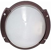 Nuvo Lighting 60/517 Traditional One Light Outdoor Wall Mount from Die Cast Bulk Heads Architectural Bronze Collection in Bro