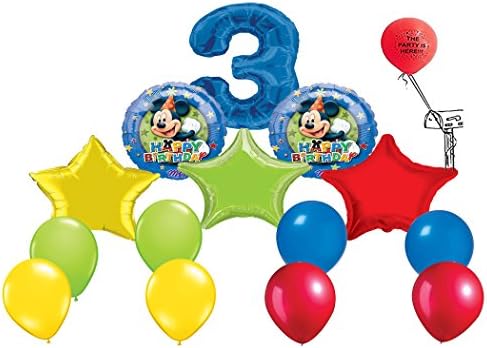 Mickey Mouse Clubhouse Happy 3rd Birthday Balloon Bouquet