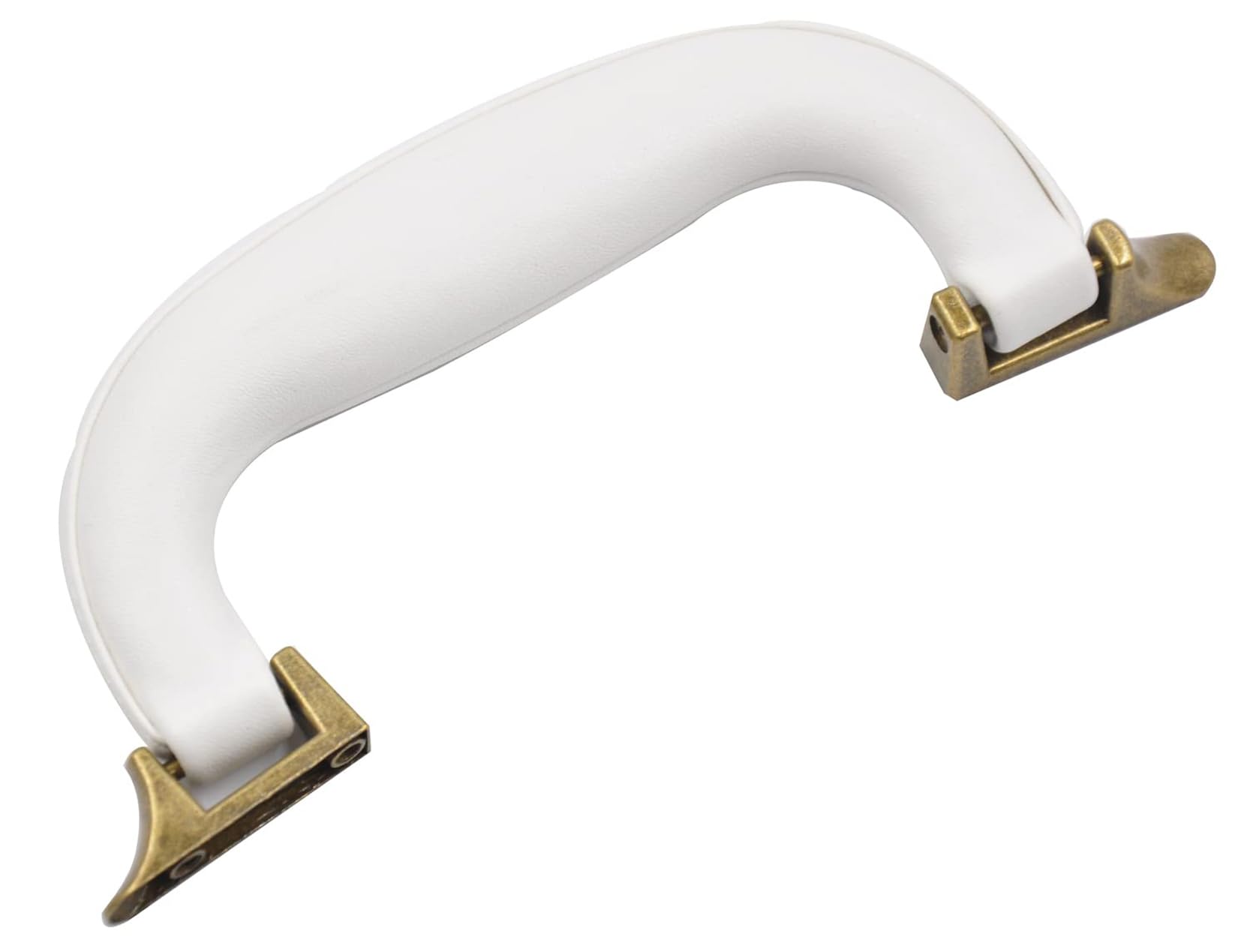 CynKen 1 Pieces Leather Handle for Guitar Musical Box Handbags Gift Boxes Wine Boxes Luggage Toolbox Trolley Instrument Case White Bronze