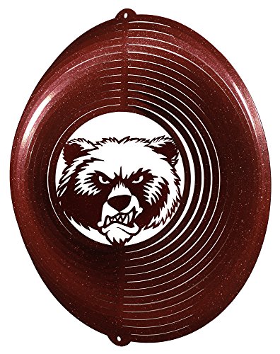 SWEN Products MONTANA GRIZZLIES Circle Swirly Metal Wind Spinner