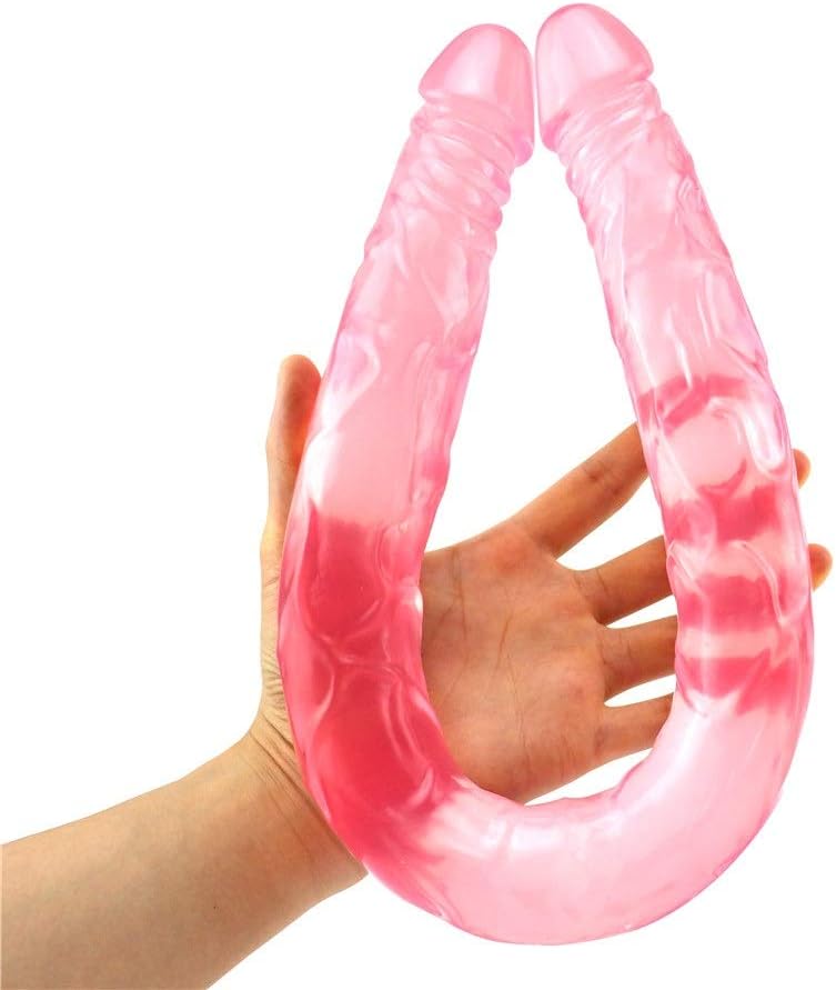 Honeyney 21.65 inch Double Flexible Soft Double Ended Dong Artificial Toys,Women Underwear
