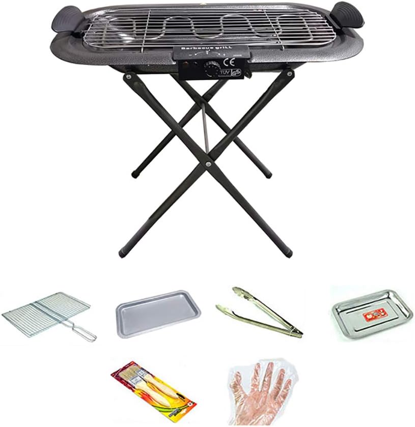 Review Electric or Charcoal Grill, Tabletop Grill, for Party/Home