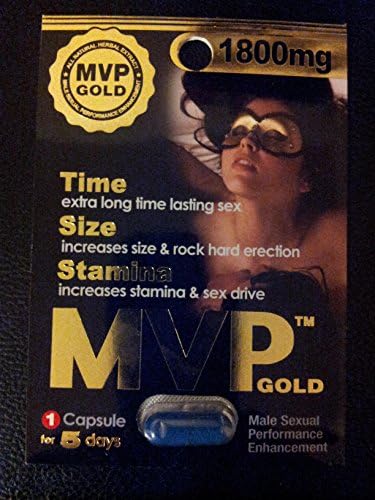 12 X GOLD MVP 1800mg Sexual Performance Enhancer Pills - 12 Capsules