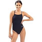Dolfin Basic Women's Tie Back One Piece Swimsuit for Training, Sports, and Fitness