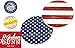 Americana Stars and Stripes 2.75 x 2.75 Absorbent Ceramic Car Coasters Pack of 2