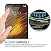 [2-Pack] AOLANDER Xiaomi Pocophone F1 Screen Protector, [Anti-Scratch][Anti-Fingerprint][Bubble Free] Tempered Glass Screen Protector for Xiaomi Pocophone F1 (Black) (Black)