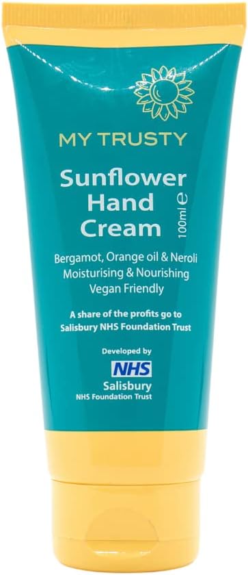 My Trusty Sunflower Hand Cream 100ml For Dry Skin Eczema Vegan Bergamot Neroli