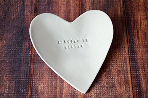 Sympathy Gift - Singing in Heaven - Heart Shaped Bowl