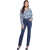 NYDJ Women's Pull-On Marilyn Straight Jeans - Effortless Comfort and Style, Women's Denim Straight Jeans for Daily Wear