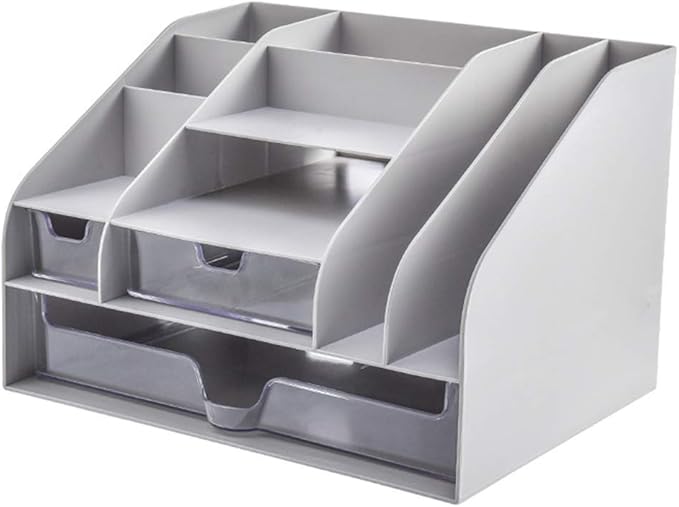 Floating Shelves Plastic Office Desk Bookshelf with Drawers