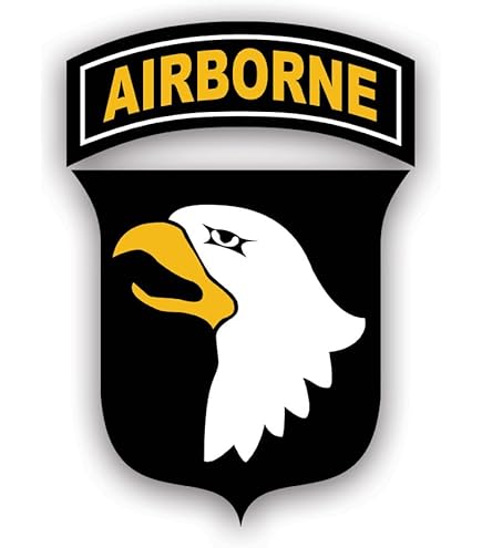 Fagraphix 101st Airborne Division Sticker Decal - Self Adhesive Vinyl - Weatherproof - Made In USA - Div The Screaming Eagles 14" Wide
