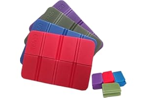 UKCOCO Foldable Xpe Seat Cushion Mat Lightweight Insulated Camping Pad for Outdoor Picnic Park Hiking Olive