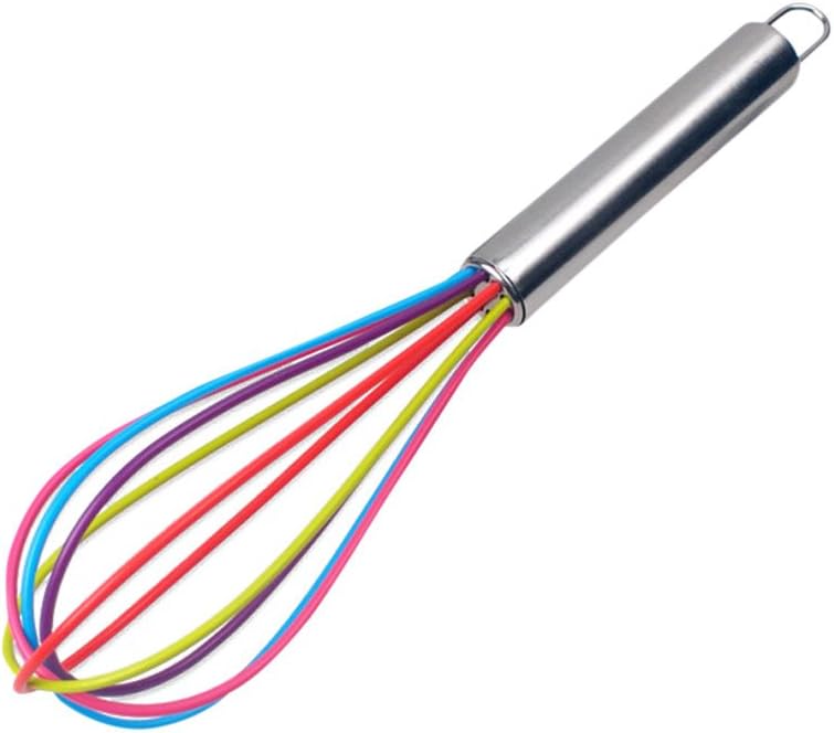Egg Whisk,ALISIAM Silicone Whisk Cook--Non-Stick--Whisk With Heat Resistant--Kitchen Premium Whisk