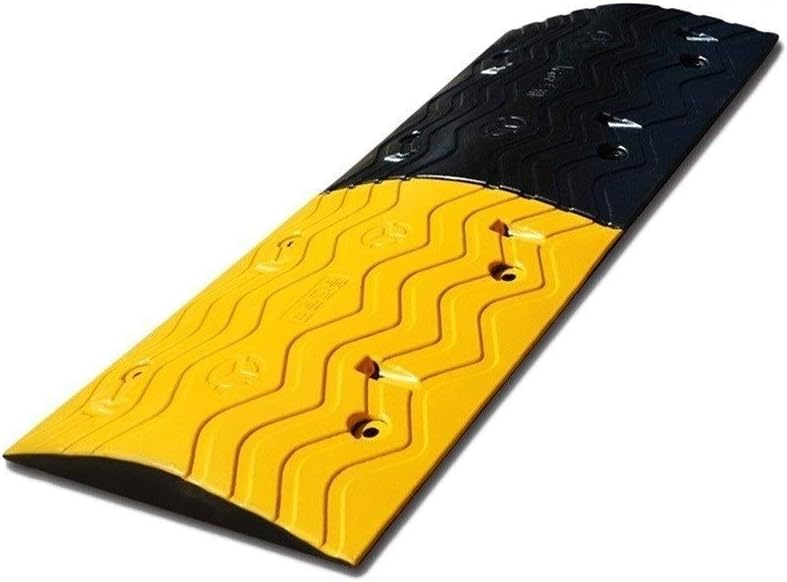 Parking Lot Entrance Speed Bumps, Rubber Car Ramps Nonslip Easy To