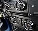 KUJOOY for Toyota Tacoma 2024 2025 for Toyota 4Runner 2025 with 14’’Screen, Air Conditioner AC Switch Audio Dirve Button Knob Cover Rings, Aluminum Alloy Accessories (Grey, 14“ Screen)