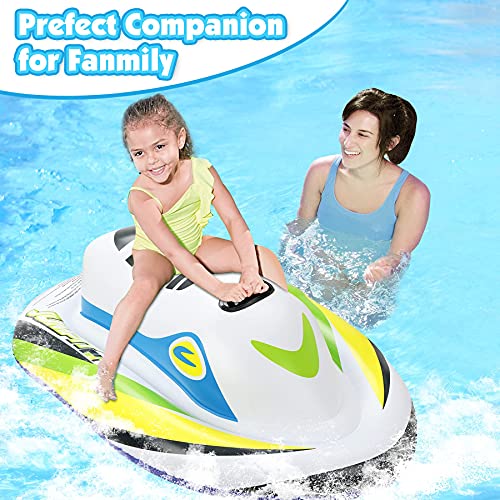 Jet Ski Inflatable Pool Floats Kids 50" X 32" Pool Floats for Toddler