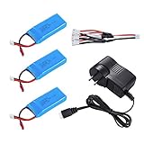 Feifan YiZhan Tarantula JJRC X6 RC Quadcopter Spare Parts 7.4V 1200mah Battery with AC Charger with 3in1 Cable