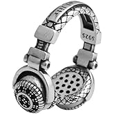 Gixaxak Silver Ladies Ring, Round Shape, Stainless Steel, Hypoallergenic, Adjustable, Wedding, Engagement