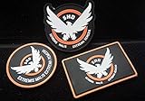3pcs AIRSOFT -GAME -COSPLAY THE DIVISION SHD RUBBER 3D PVC BADGE MORCLA VELCRO PATCH (4)