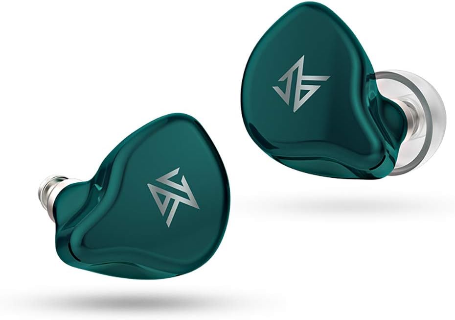 KZ S1 2WAY (Dynamic/BA) Hybrid Dual Driver in Ear Earphones,TWS True Wireless Bluetooth 5.0 Earbuds with Microphone, 3D Stereo Sound Headsets Sports Running Headphones for Cell Phone… (Green)