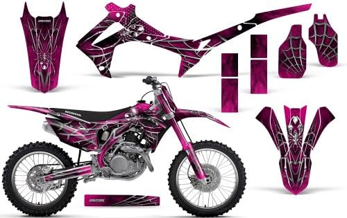 最高の品質抜群 450 Crf450グラフィックキットdecals B00iktoz0e Honda Creatorx Spiderxピンク数本プレートグラフィックス Honda 車 バイク Creatorx Crf