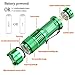 Mikafen 5 Pack Mini Cree Q5 LED Flashlight Torch 7w 300lm Adjustable Focus Zoomable Light (Green)