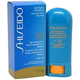 Shiseido Sun Protection Stick Foundation for Unisex SPF 30, Biege, 1 Ounce