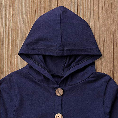 image for Kshion Toddler Infant Newborn Baby Girl Boy Long Sleeve Solid Hooded J
