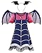 Cotrio Girls Vampire Dress Up Boo-Tiful Costume Dresses Outfit Set Dressing Up For 3-4yrs Size 4T (Dress+Hairband+Wing)