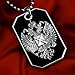 RUSSIAN IMPERIAL EAGLE ST.ANDREW CROSS RUSSIA FLAG PENDANT DOG TAG BALL CHAIN NECKLACE