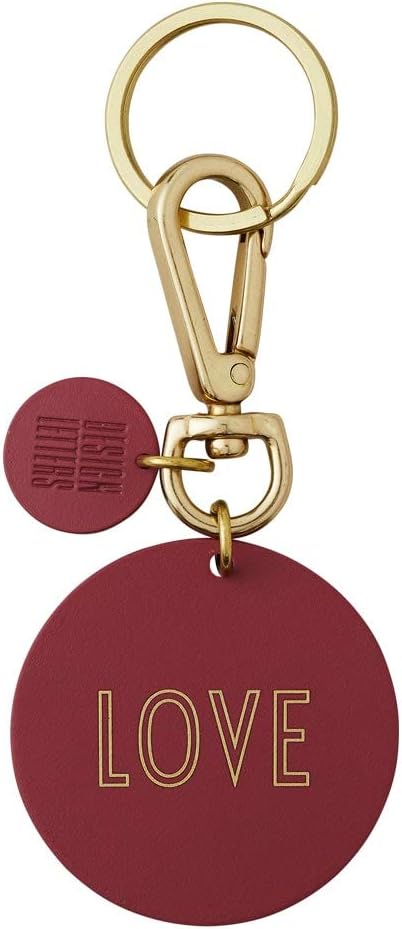 Design Letters Key Ring HOME/LOVE, Bordeaux