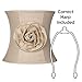 Almond Linen with Flower Medium Drum Lamp Shade 11