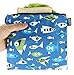 QOGiR Reusable Snack Bags and Sandwich Bags with Handle: Lead-Free,BPA-Free,PVC-Free,FDA Passed (Marine Fish)
