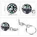 2 Pack Ball Compass Keychain Liquid Filled Compass for Excursion Backpacking Hiking Camping Outdoor Survival Travel Hunting Direction Random Color