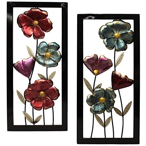 Metal Flower Wall Art Floral Metal Home Wall Art Decor