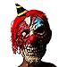 2pcs/set Scary Halloween Latex Mask Clown,Creepy Cosplay Bloody Zomie Ghost Mask With Hair for Adults,Halloween Costume Party Props Masks