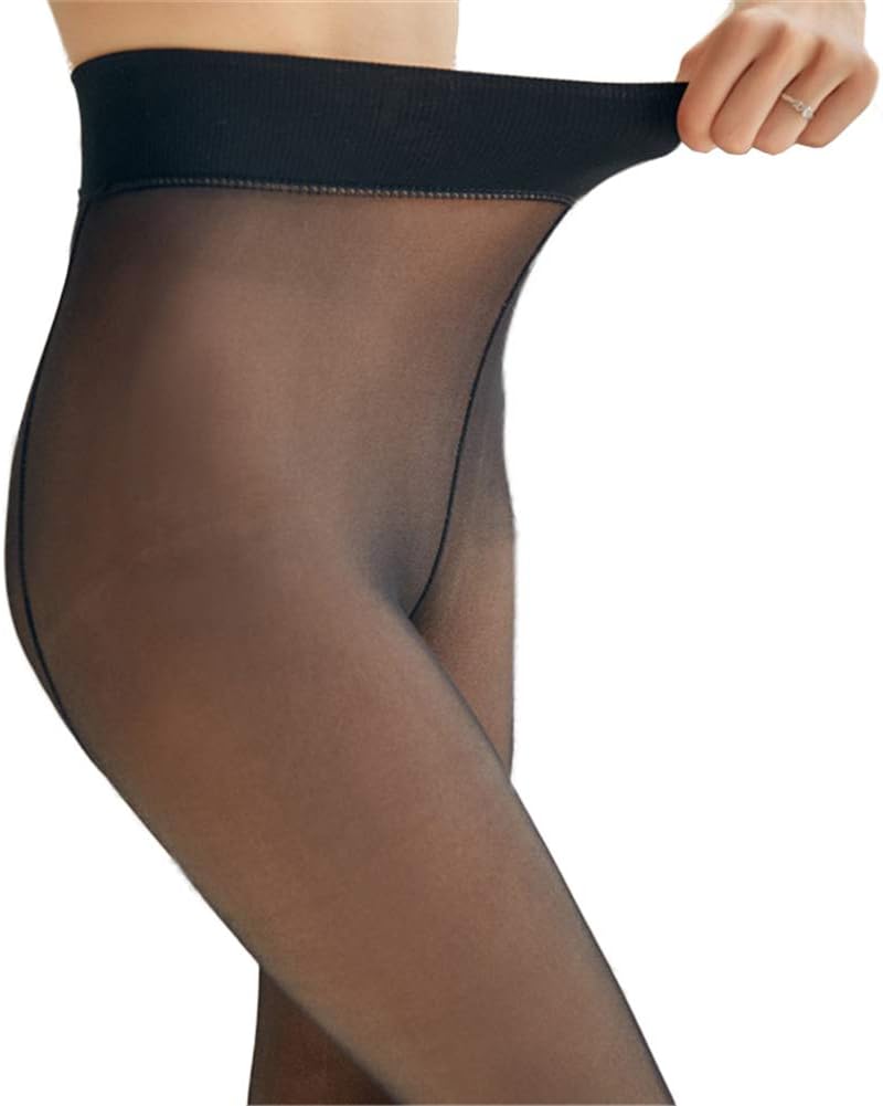 Perfect Legs Fake Translucent Warm Fleece Pantyhose-Thick Cashmere TIGHT Womens