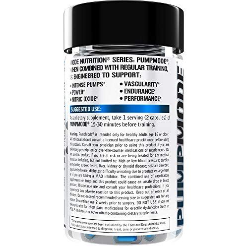 Evlution Nutrition Pump Mode Nitric Oxide Booster to Support Intense
