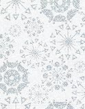 Glittering Snowflakes Holographic Gift Wrap Roll 24