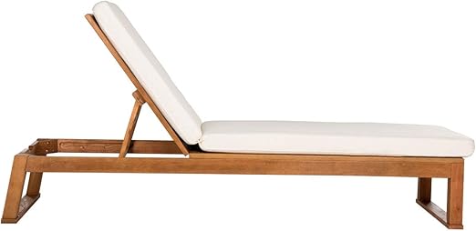Amazon Com Safavieh Outdoor Collection Solano Teak Brown And