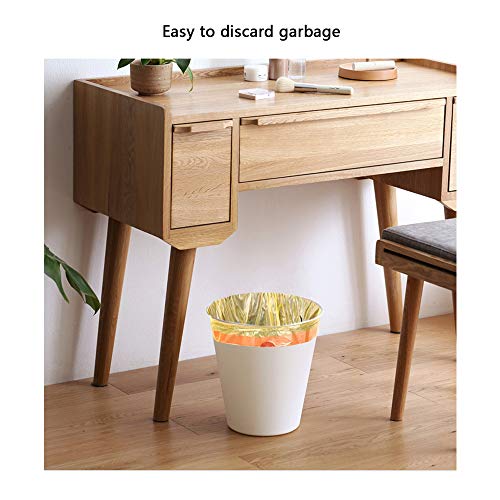 8 Gallon Drawstring Trash Bags,WanJiaXinHui Colorful Yellow Medium Kitchen Garbage Bags,Extra Strong Rubbish Bags for Home,Office,Car(90counts/6rolls) - Thumbnail 6