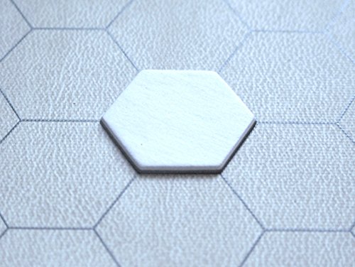 Value Pack of 200 - Blank 1" Hexagon Hex Board Game Chits Tiles Counters Markers DIY D&D