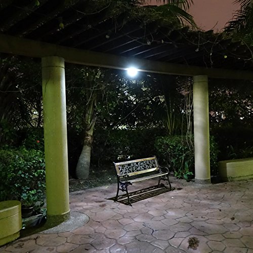 Roxy-G2 Solar Outdoor/Indoor Lighting Kit with Lithium Battery, Photo Sensor for Auto On/Off, 3-Level Brightness Control, 15ft Cable, for Garage/Workshop/Cabin/Yard