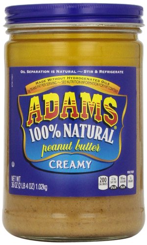 Adams Natural Creamy Peanut Butter - 36 oz