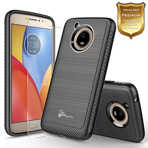 Moto e4 plus case with free [tempered glass screen prot…