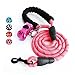 Toozey 5 FT Dog Leash, Rope Leash with Comfortable Padded Handle and Reflective Threads, Heavy Duty Braided Leash for Medium Large Dogs, Pink