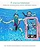 Mpow Universal Waterproof Case, IPX8 Waterproof Phone Pouch Dry Bag Compatible for iPhone 11/Xs Max/Xs/Xr/X/8/8plus/7/7plus/6/6s Plus Galaxy s10/s9/s8 Note 10/9 Google Pixel HTC12 (Black+Pink 2-Pack)