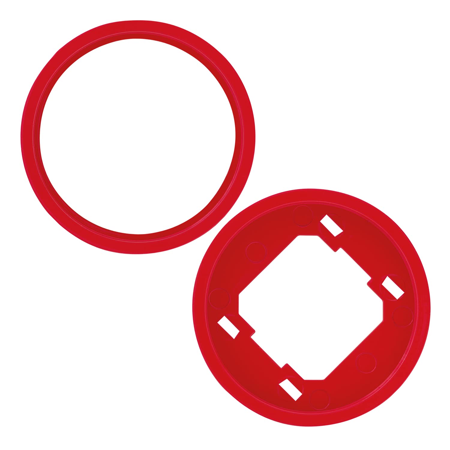 REV 0202510606 Radius Colour Lighting Ring for switches and sockets, red — image 1