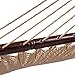 Prime Garden Large 2 Person Soft Polyester jumbo Rope Weave Caribbean Hammock 450 Pound Capacity -Tan